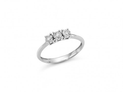 Anello Miluna Donna in Oro bianco Diamante LID3317 - LID3317